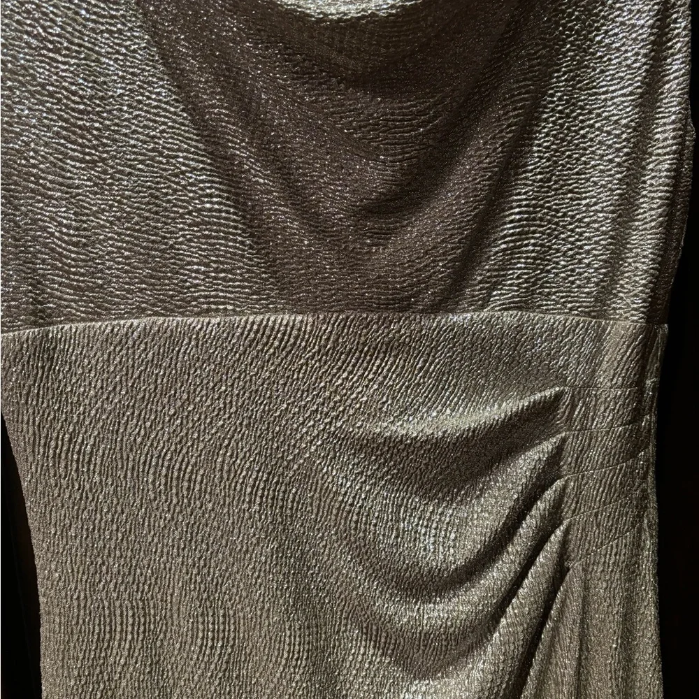 Lauren Ralph Lauren Shimmering Gold Maxi Dress - Picture 3 of 6